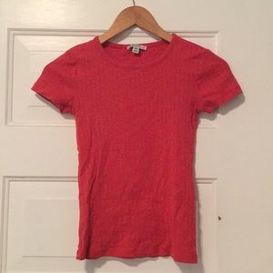 Textured J-Crew Red Top